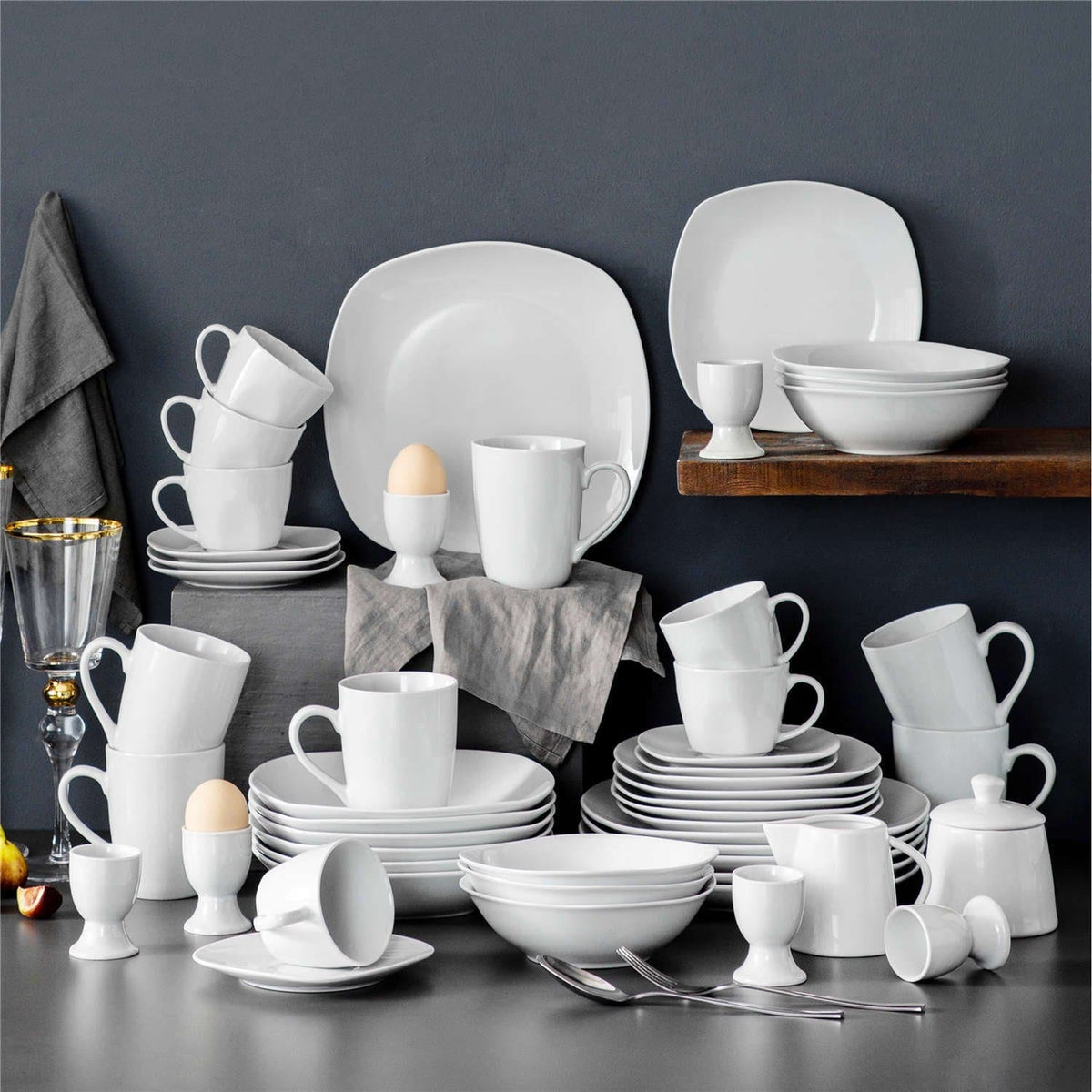 MALACASA Elisa 50 Piece Dinnerware Set - view 2