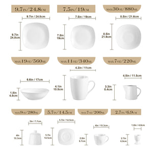 MALACASA Elisa 50 Piece Dinnerware Set - view 7