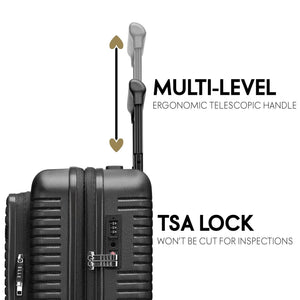 Voyage Escape Expandable 3 Piece Luggage Set