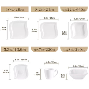 Elvira Marble Grey 36 Piece Dinnerware Set