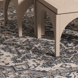 Etoile Navy Blue Performance Rug