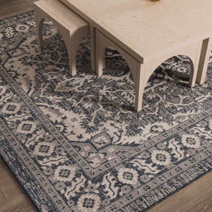 Etoile Navy Blue Performance Rug
