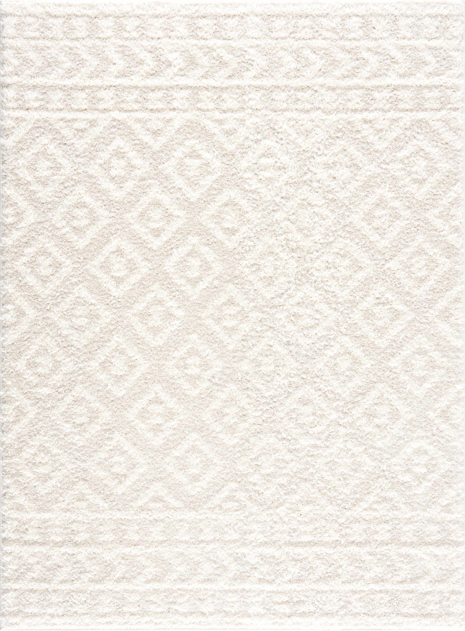 Eivin Cream Diamonds Plush Rug