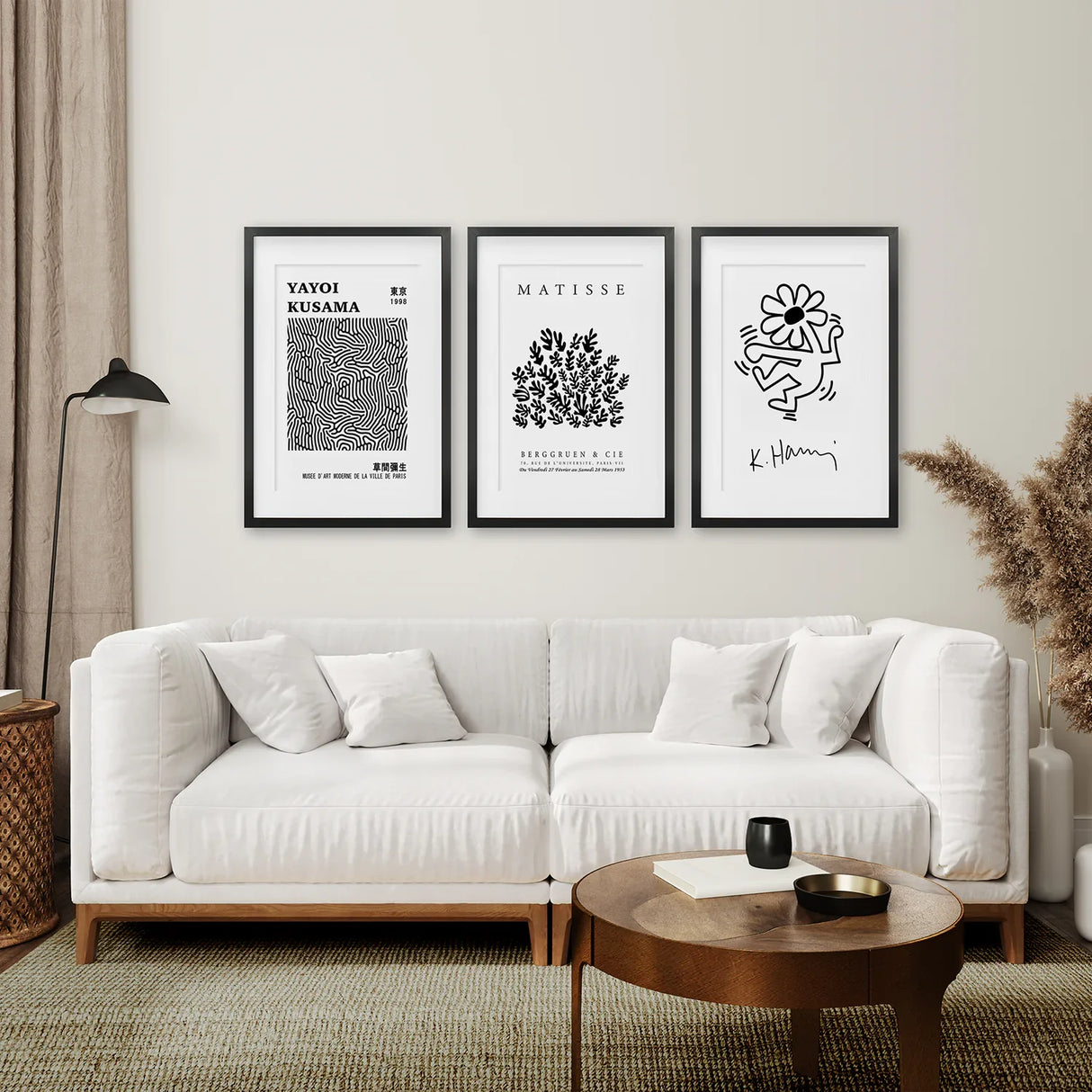 Black and White Matisse Art Set of 3 Posters