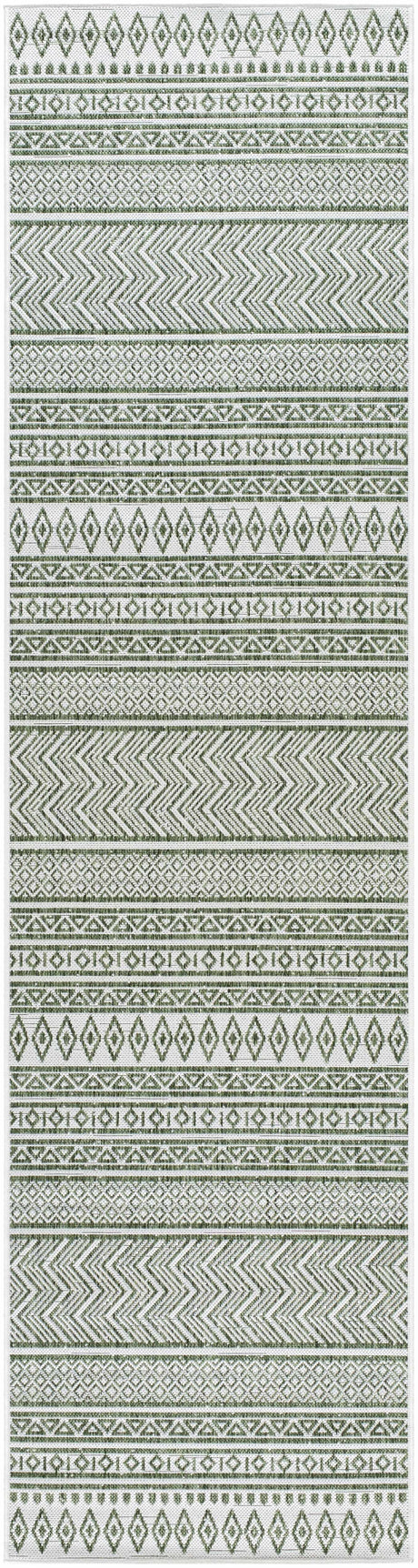 Madras Natural Gray Green All Over Performance Area Rug