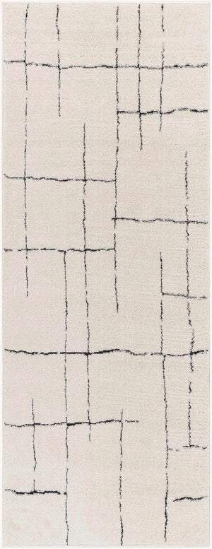 Koume Beige Maze Area Rug