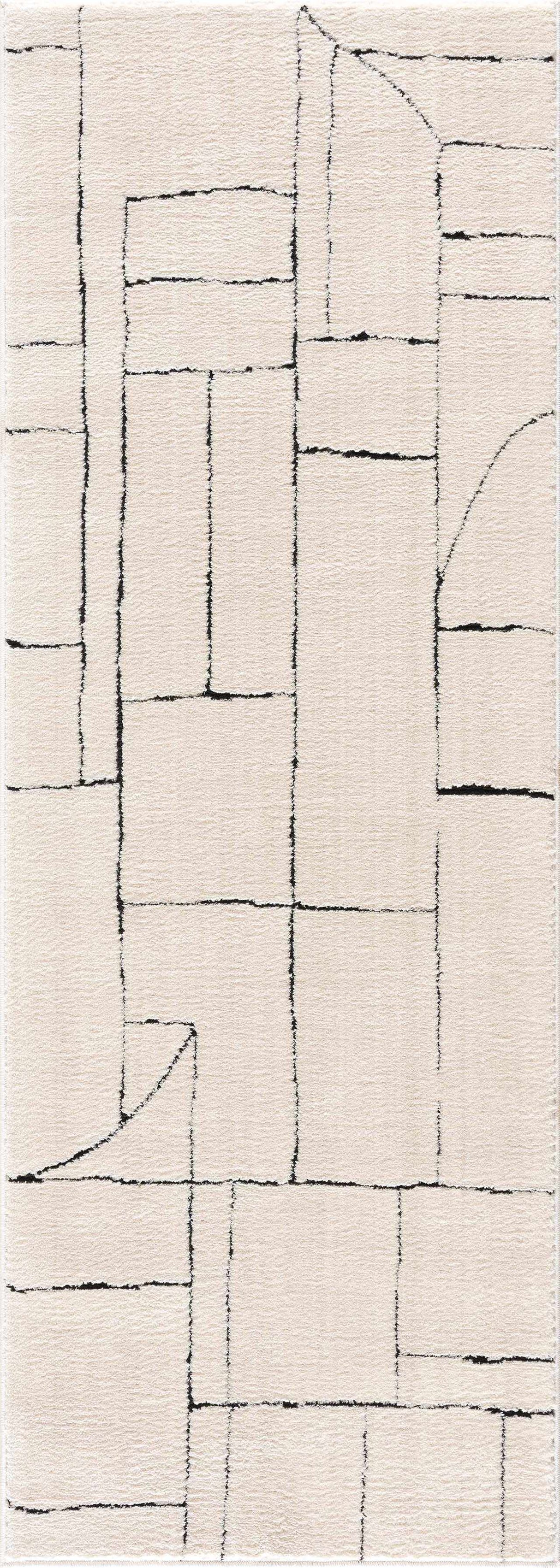 Keats Black & White  Area Rug - Clearance