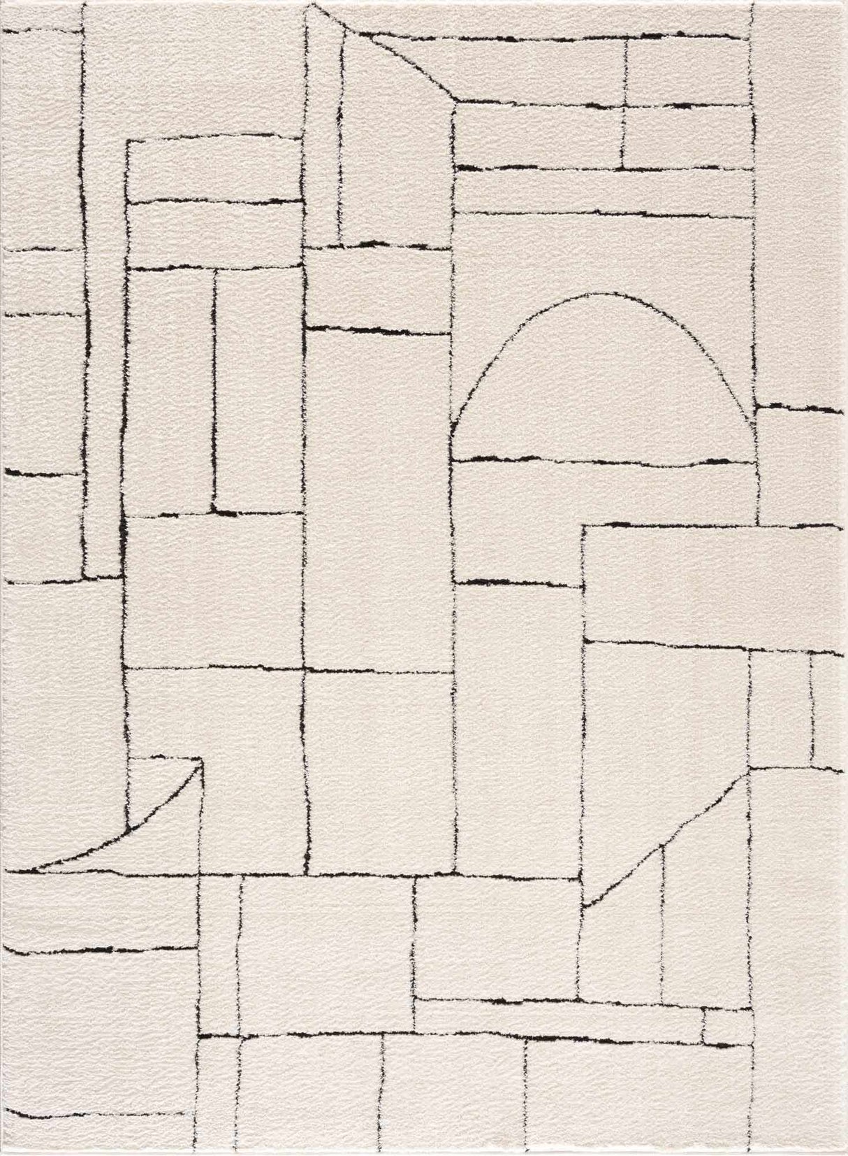 Keats Black & White  Area Rug - Clearance