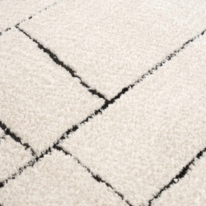 Keats Black & White  Area Rug - Clearance