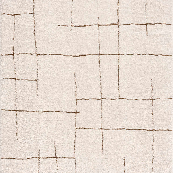 Koume Ivory & Brown Area Rug
