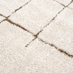 Koume Ivory & Brown Area Rug