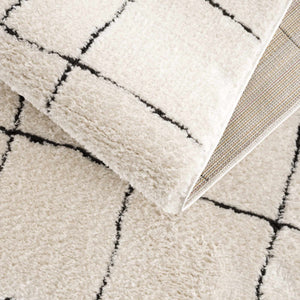 Keanu Black & White Area Rug - Clearance
