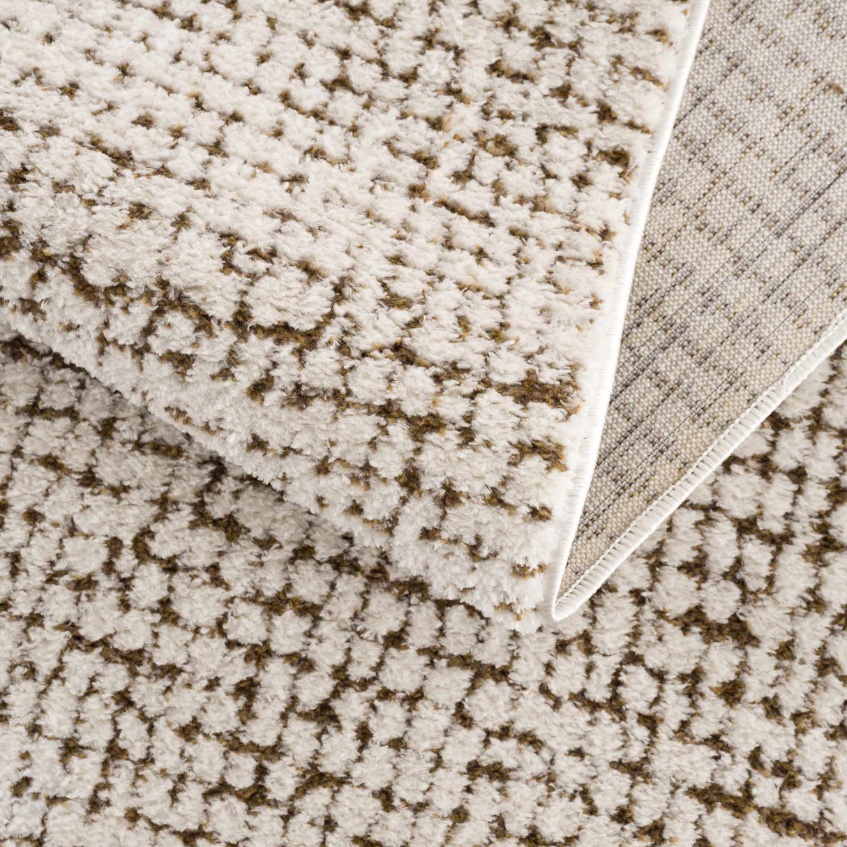 Keita Cream & Brown Area Rug