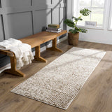 Keita Cream & Brown Area Rug