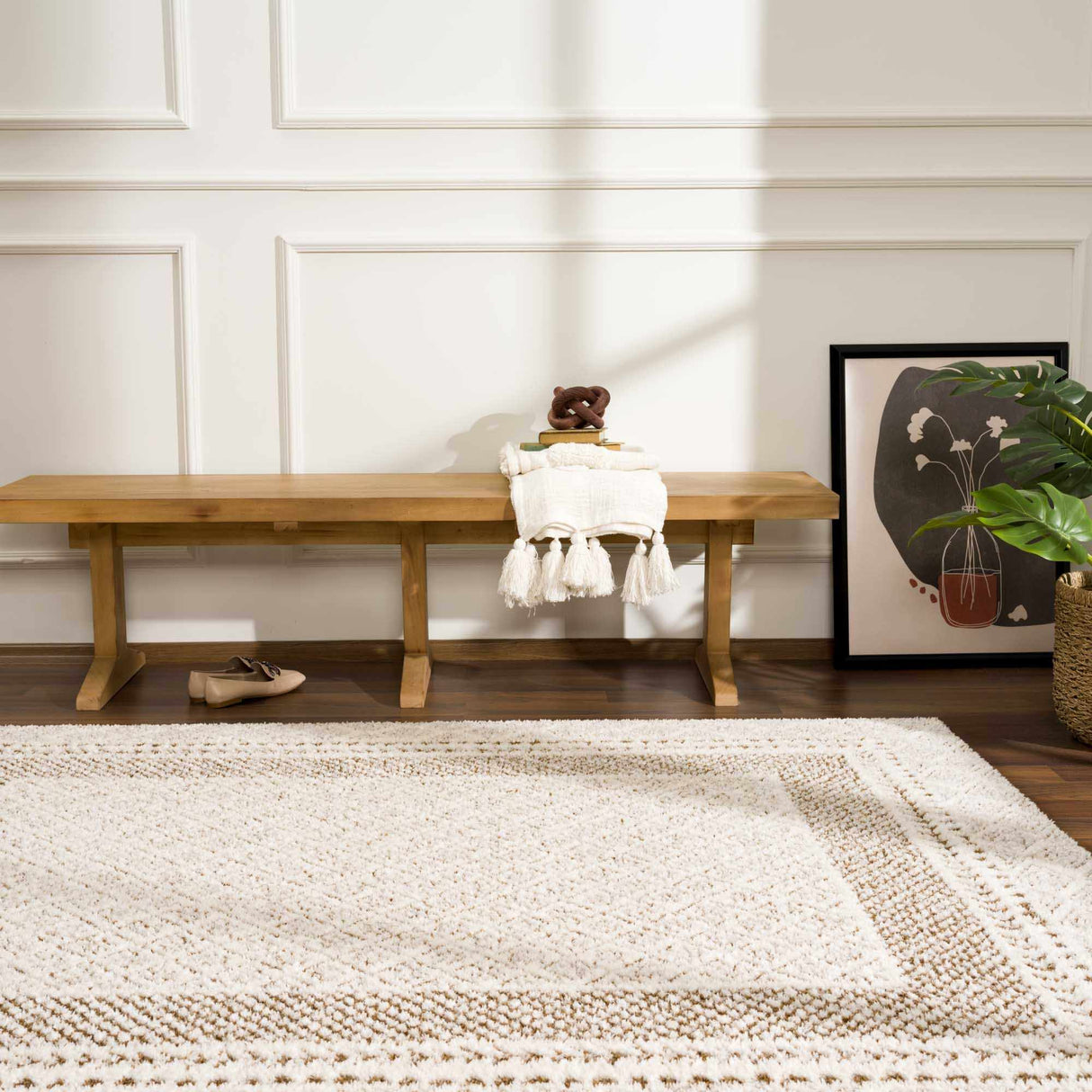 Julio Scandi Boho Area Rug - Brown