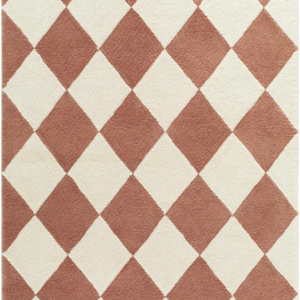 Almeda Diamond Washable Wool Rug