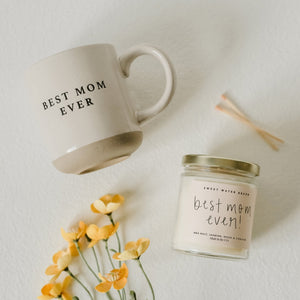 Best Mom Ever! Soy Candle - 9 oz Clear Jar - Spa Day Scent