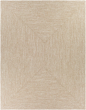 Cream Braided Faux Jute Outdoor Rug