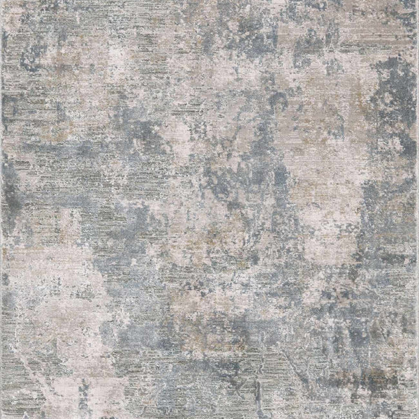 Fallin Gray Abstract Striped Luxe Rug