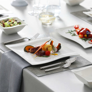 Flora Marble Grey 26 Piece Dinnerware Set