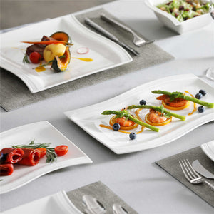 Flora Marble Grey 26 Piece Dinnerware Set