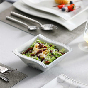 Flora Marble Blue 26 Piece Dinnerware Set