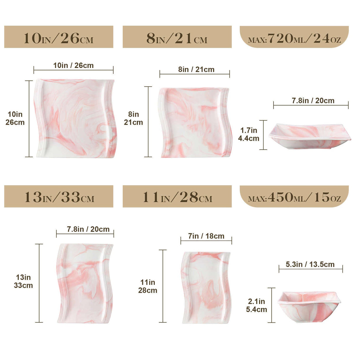 Flora 26 Piece Dinnerware Set