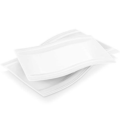Flora Marble Grey Platters Set of 2