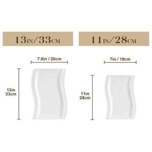 Flora Marble Grey Platters Set of 2