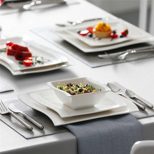 Flora Marble Pink 30 Piece Dinnerware Set