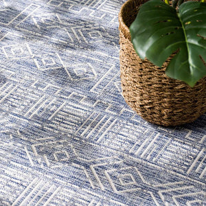Epson Blue Indoor & Outdoor Rug - Clearance