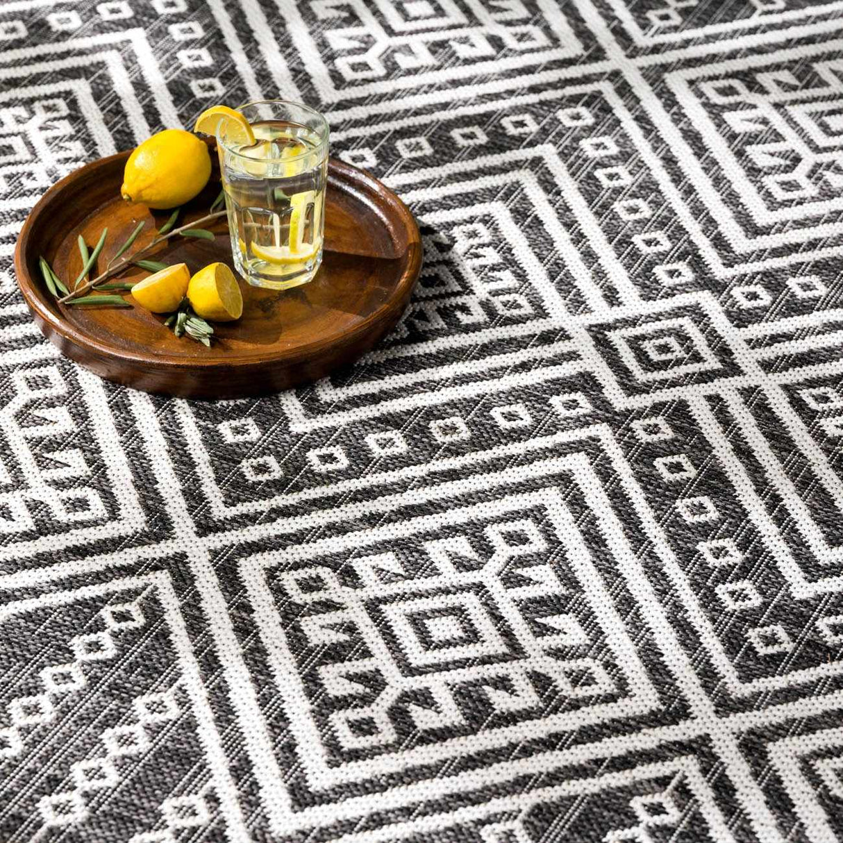 Frankville Black&White All Over Performance Rug