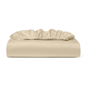 Cosy House Collection 100% Bamboo Fitted Sheet in Cream