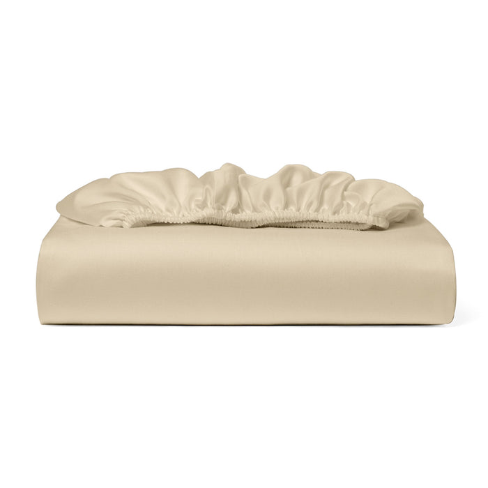 Cosy House Collection 100% Bamboo Fitted Sheet in Cream
