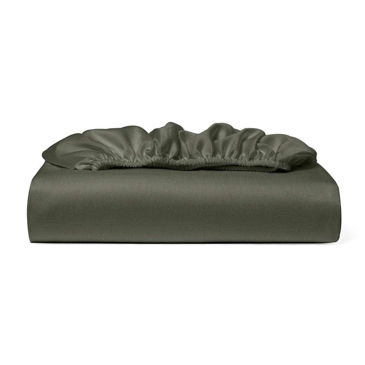 Cosy House Collection 100% Bamboo Fitted Sheet in Grey