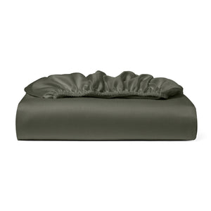 Cosy House Collection 100% Bamboo Fitted Sheet in Grey