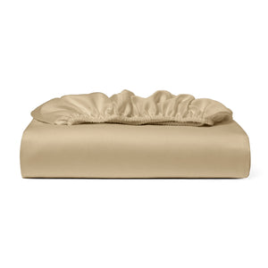 Cosy House Collection 100% Bamboo Fitted Sheet in Tan