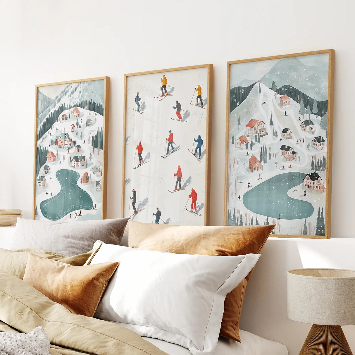 Festive Holiday Home Decor Christmas Village Set