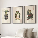 Matsumoto Hoji Frog Wall Art Prints Decor Set