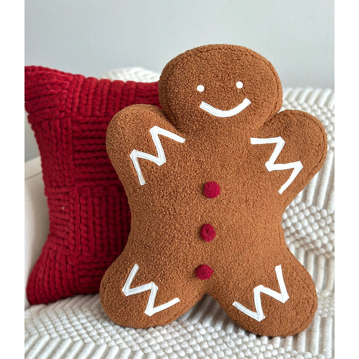 Busa Designs Mr. Gingerbread Pillow