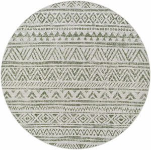 Novato Olive All Over Pattern Performance Rug
