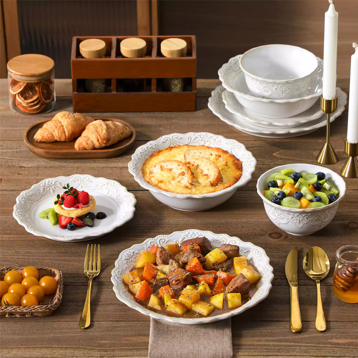 Giselle 16 Piece Dinnerware Set