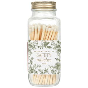 Green Delft White Tip Safety Matches - 60 Count, 3.75"