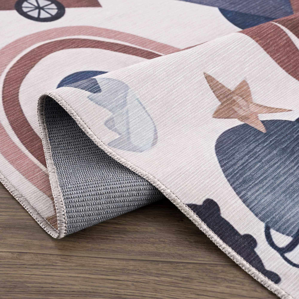 Libra Rainbow Kids Washable Area Rug - Clearance