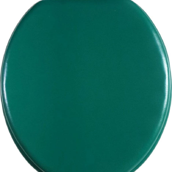 J&V Textiles Soft Round Toilet Seat With Easy Clean & Change Hinge, Padded