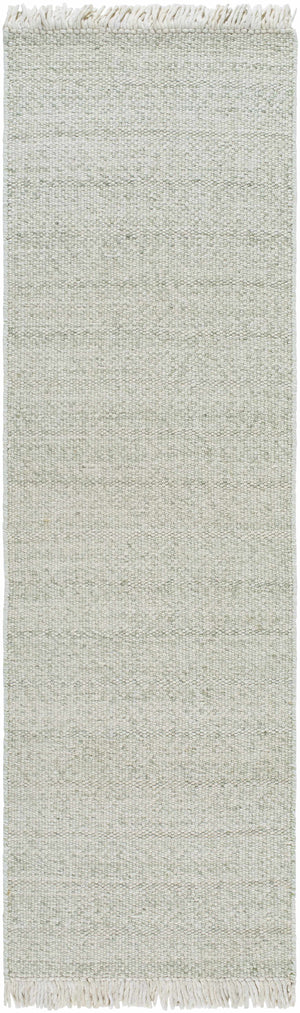 Sorell Sage Textured Weave Cottage Farmhouse Wool Handmade Area Rug - Clearance