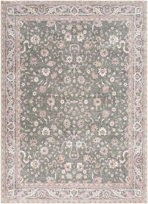 Alyson Vintage Flat Pile Washable Rug