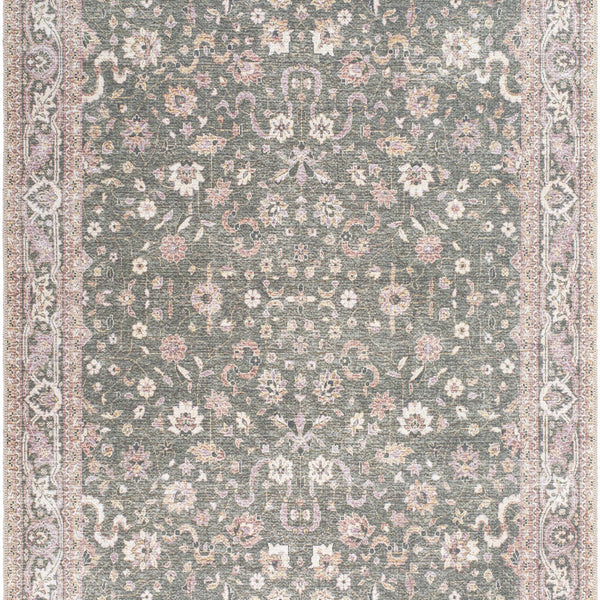 Alyson Vintage Flat Pile Washable Rug