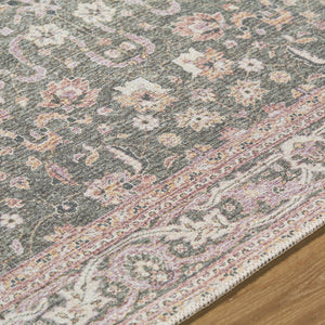 Alyson Vintage Flat Pile Washable Rug