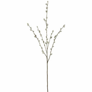 31" Faux Pussy Willow Stem
